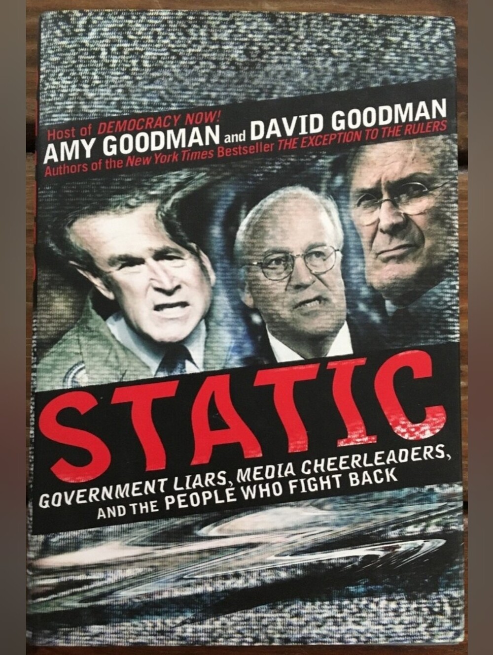 SIGNED Amy Goodman – Static – First Paperback Edition / First Printing – 2007
